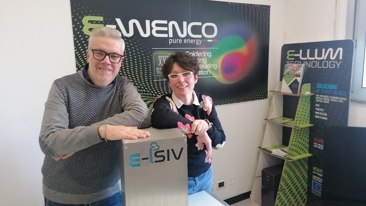 Chiara Cremonesi amministratore delegato di E-Wenco insieme a Fabio Montini co-fondatore Chiara Cremonesi amministratore delegato di E-Wenco insieme a Fabio Montini co-fondatore