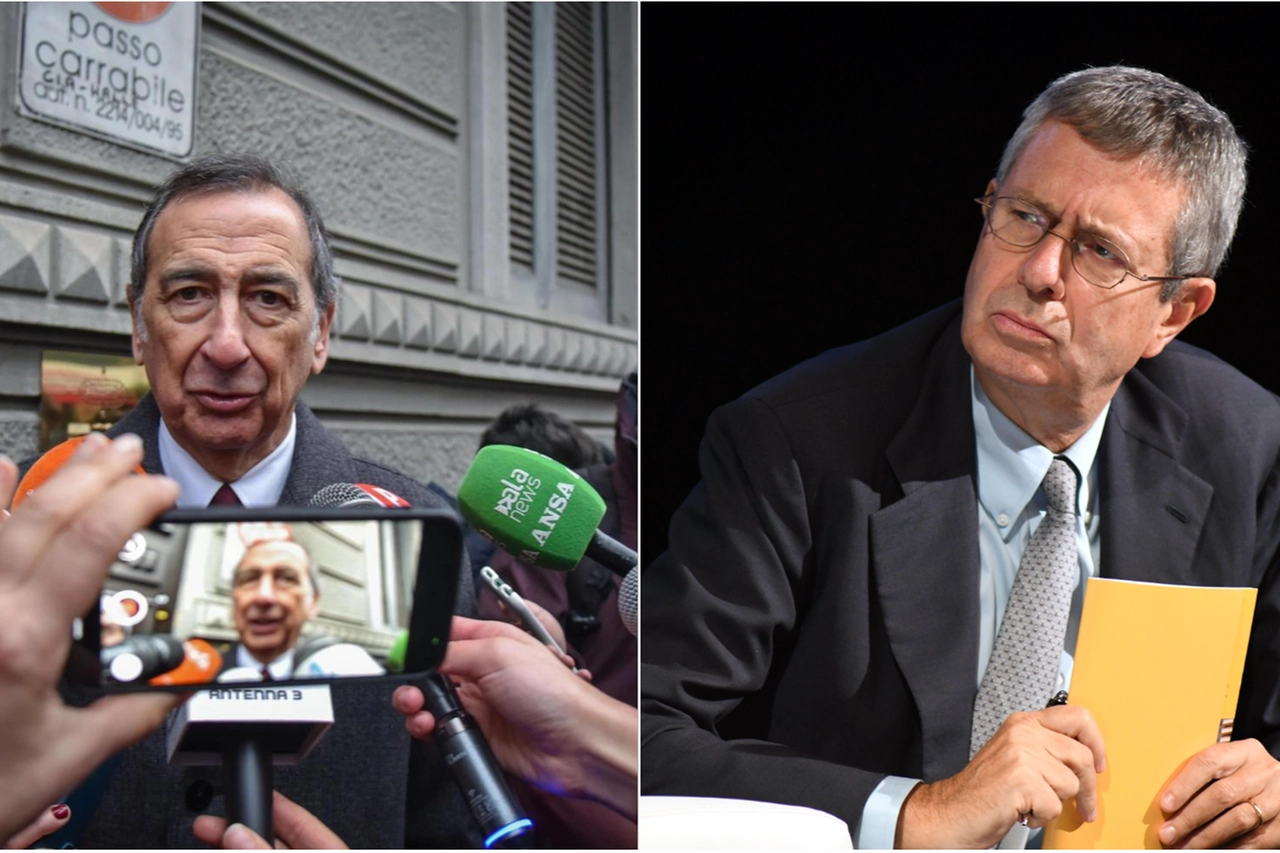 Il sindaco Giuseppe Sala e l'assessore alla casa Guido Bardelli, il cui nome è finito nelle carte dell'inchiesta che ha portato all'arresto dell'ex dirigente comunale Giovanni Oggioni