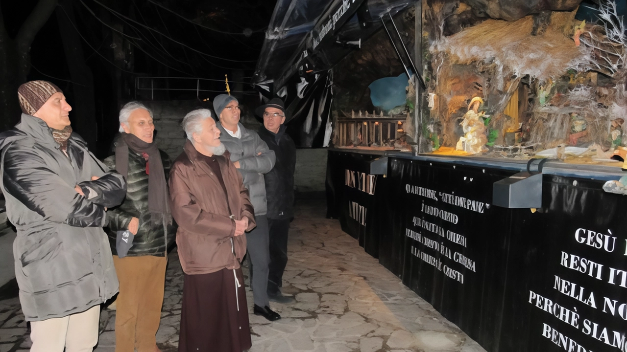 Il presepe di padre Sebastiano viene portato nelle piazze di tutto il mondo e fino a stasera sarà allestito a Morimondo