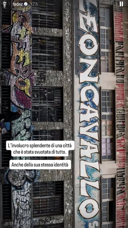 La storia Instagram di Fedez