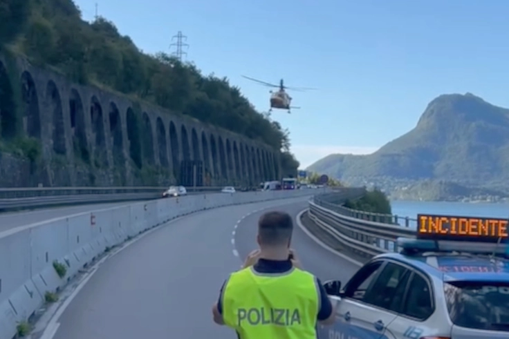 I soccorritori in Statale 36