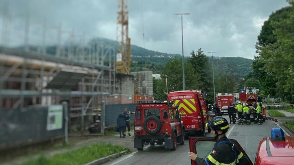 I soccorritori a Oggiono I soccorritori a Oggiono