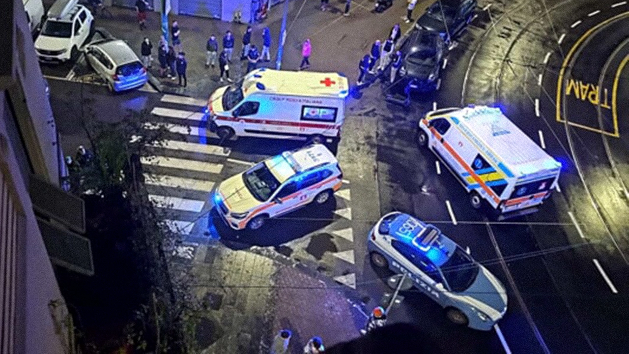 Sul posto ambulanze e polizia (foto di repertorio)