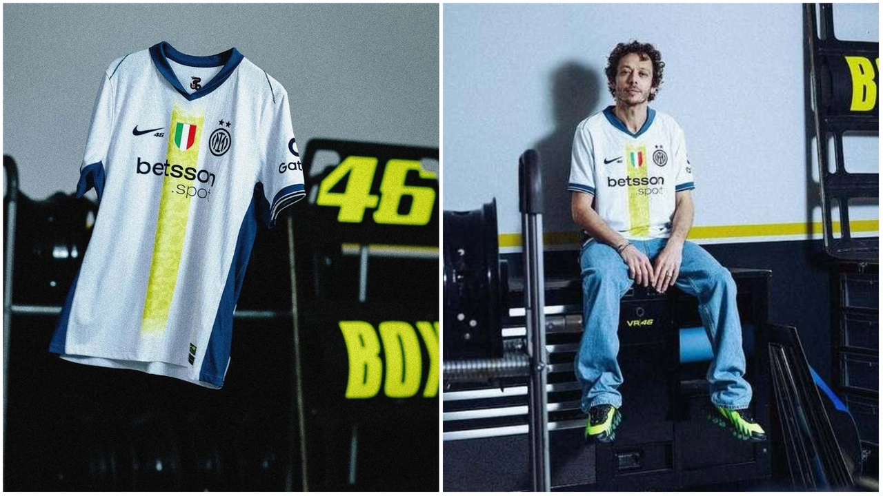 Inter: una maglia speciale per festeggiare i 46 anni del supertifoso Valentino Rossi