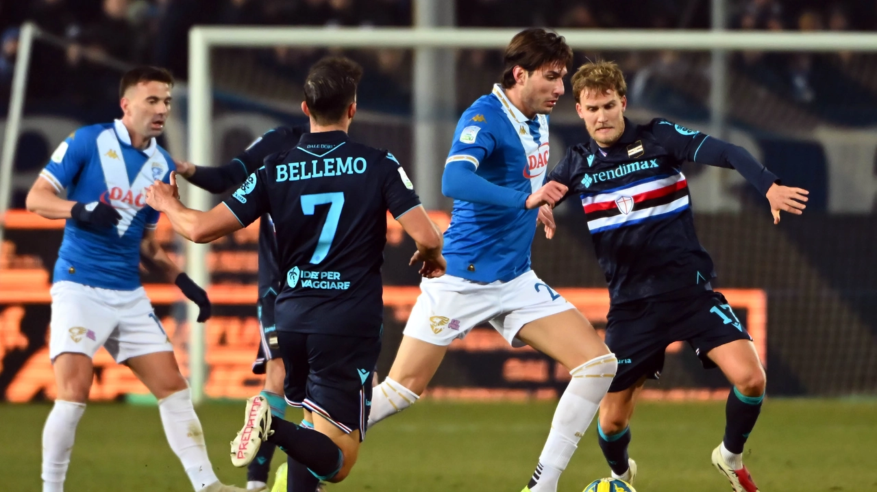 Brescia e Sampdoria pareggiano 1-1 al Rigamonti