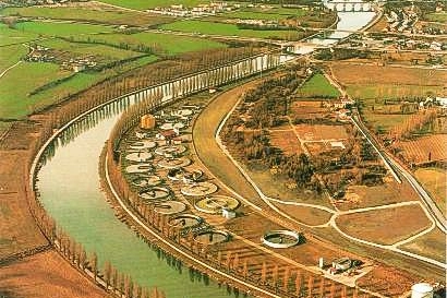 Un'immagine dall'alto dell'ex area Ghidini