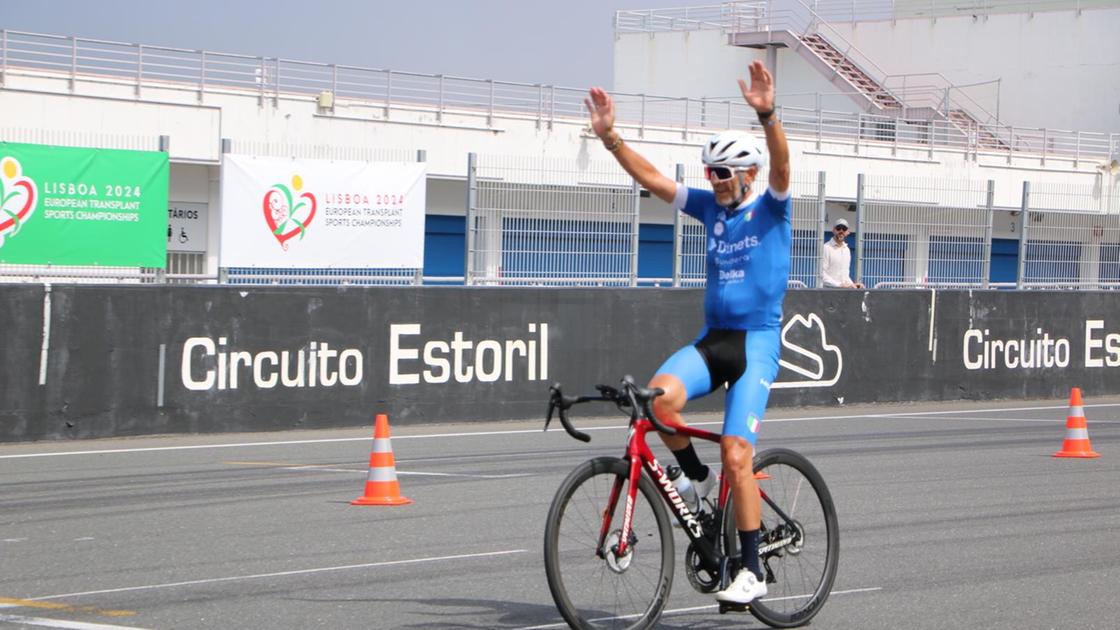ermanno manenti ai campionati mondiali di ciclismo per trapiantati e dializzati