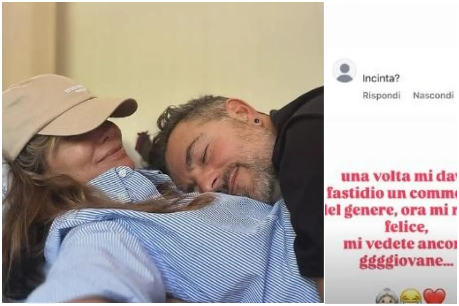 Filippa Lagerback e la foto con Daniele Bossari per “la sorpresa più bella”. La risposta (ironica) al follower “invadente”