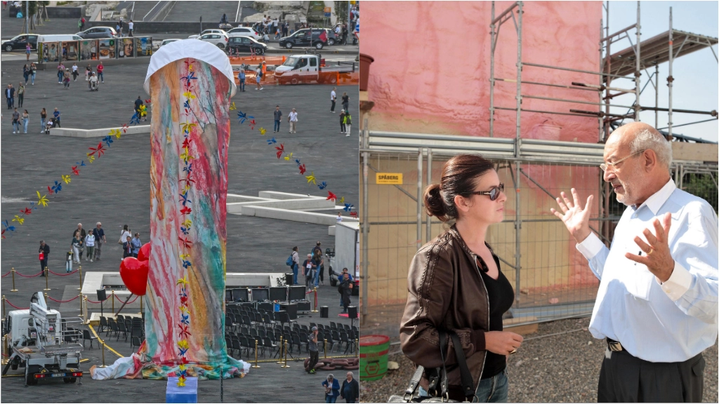 Silvana Annicchiarico con l’artista e designer Gaetano Pesce. Annicchiarico è la curatrice dell’installazione postuma “Tu si ‘na cosa grande“ esposta in piazza del Municipio a Napoli Silvana Annicchiarico con l’artista e designer Gaetano Pesce. Annicchiarico è la curatrice dell’installazione postuma “Tu si ‘na cosa grande“ esposta in piazza del Municipio a Napoli