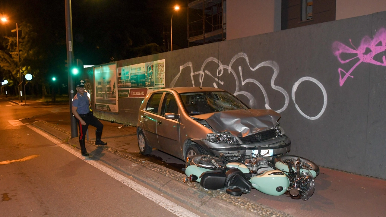 Il violento schianto a Cernusco sul Naviglio Il violento schianto a Cernusco sul Naviglio