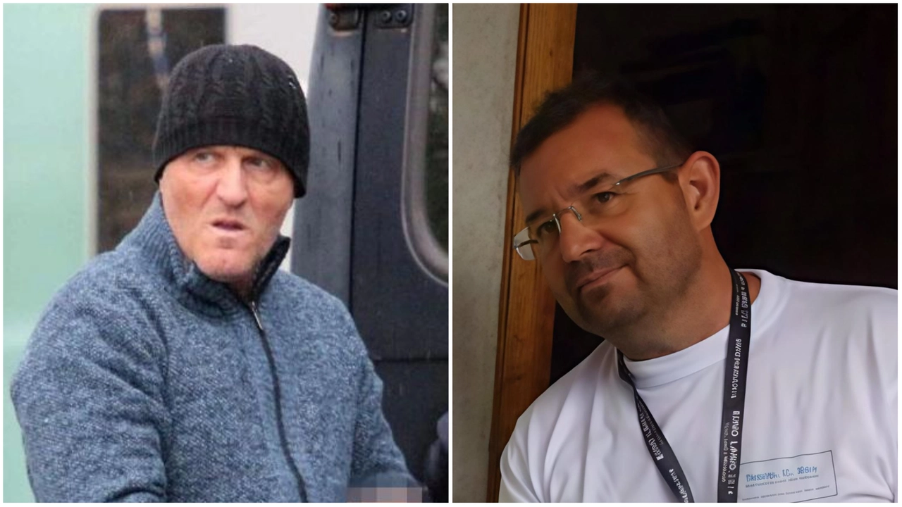 L'assassino reo confesso Luciano Biffi; a destra, la vittima Pierluigi Beghetto