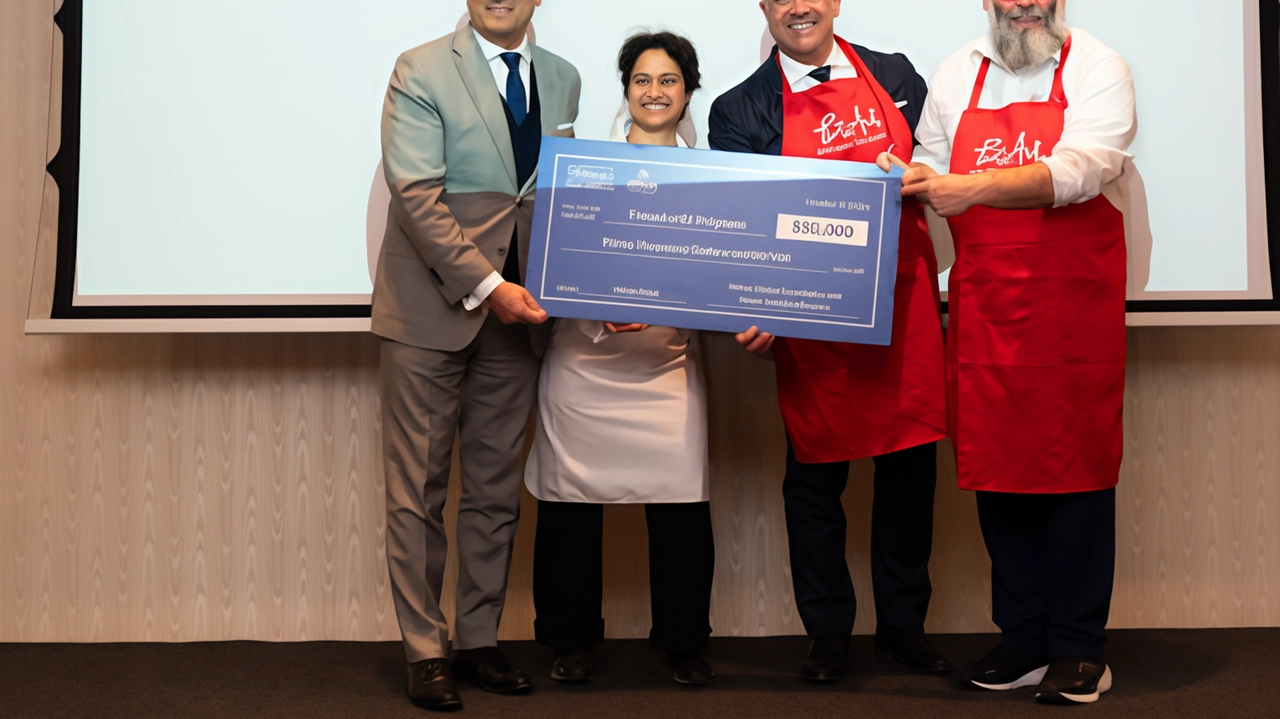La Fondazione degli hotel ha donato 30mila euro al progetto di Acampora. Un patto suggellato dal ClubAut, sandwich gourmet ideato dai due soci. La Fondazione degli hotel ha donato 30mila euro al progetto di Acampora. Un patto suggellato dal ClubAut, sandwich gourmet ideato dai due soci.