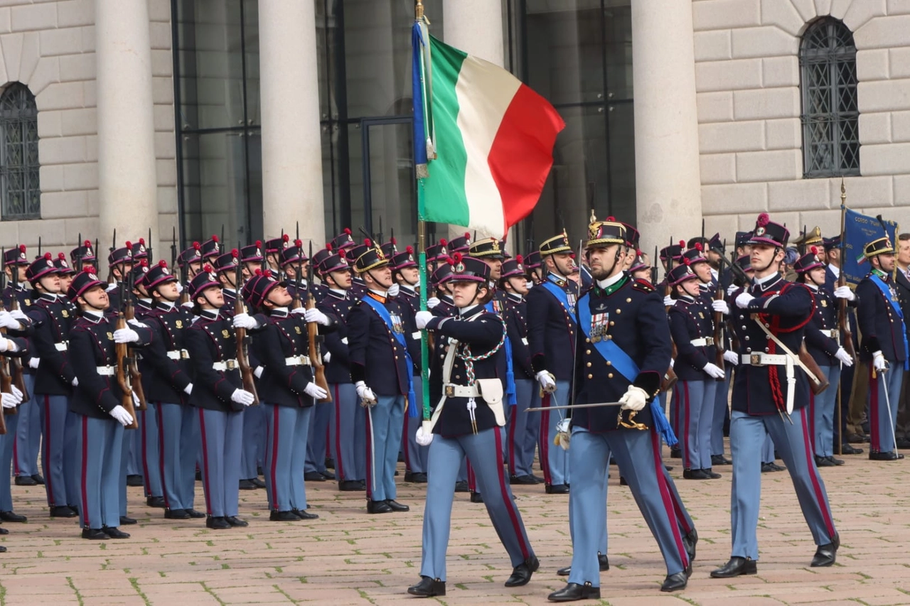 Un momento della cerimonia (foto Salmoirago)