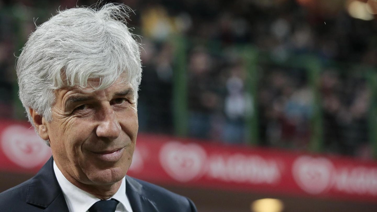 L'allenatore dell'Atalanta, Giampiero Gasperini L'allenatore dell'Atalanta, Giampiero Gasperini