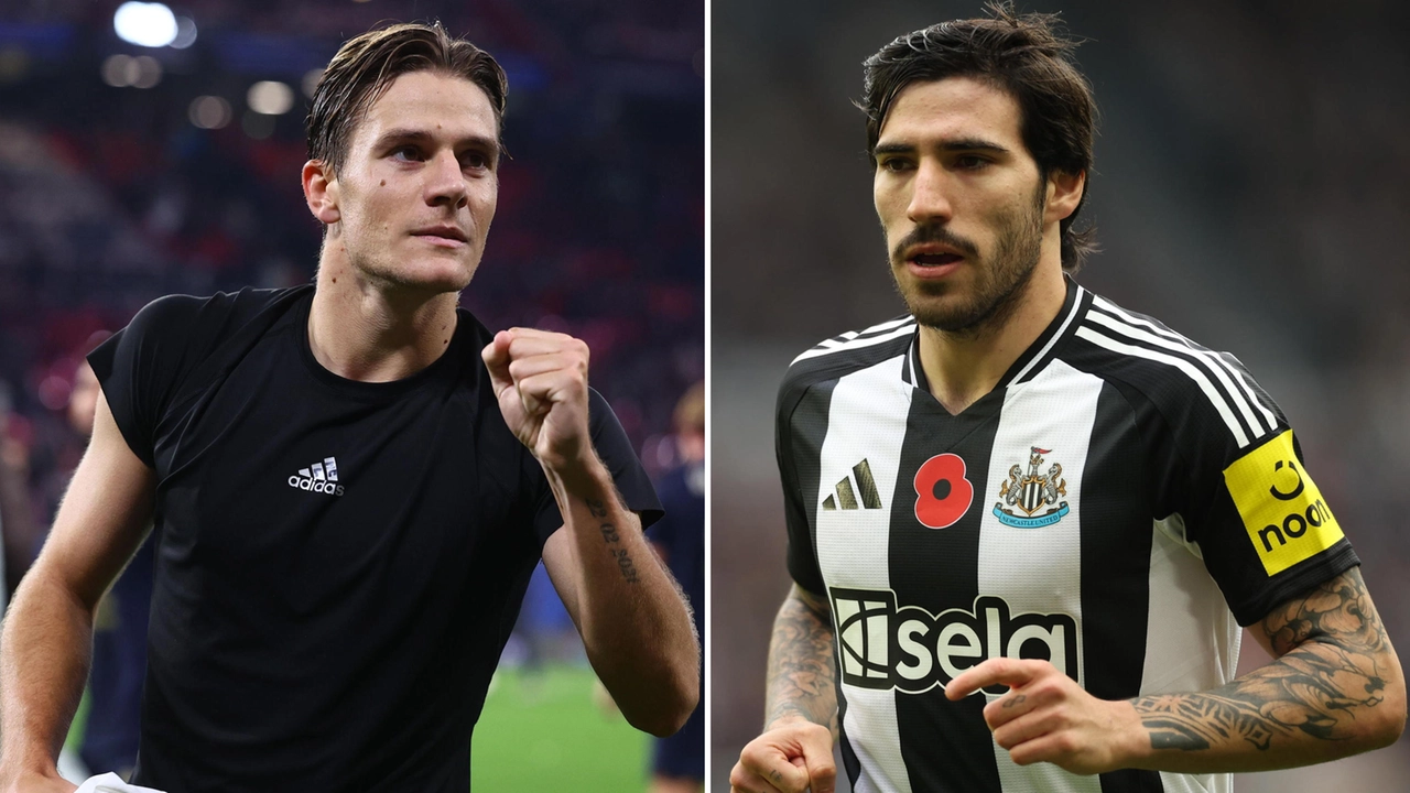 Nicolò Fagioli (attuale calciatore della Fiorentina, a sinistra) e Sandro Tonali, oggi giocatore del Newcastle