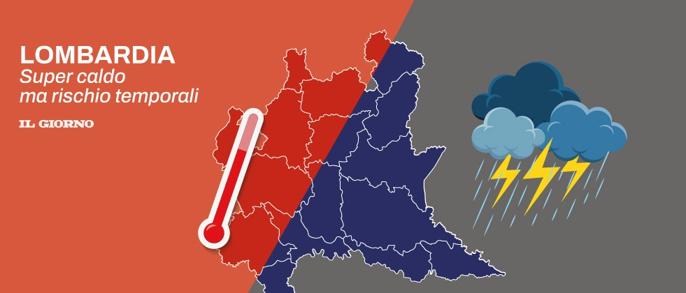 Meteo a Milano e in Lombardia, prima settimana di luglio tra caldo da bollino rosso e violenti temporali