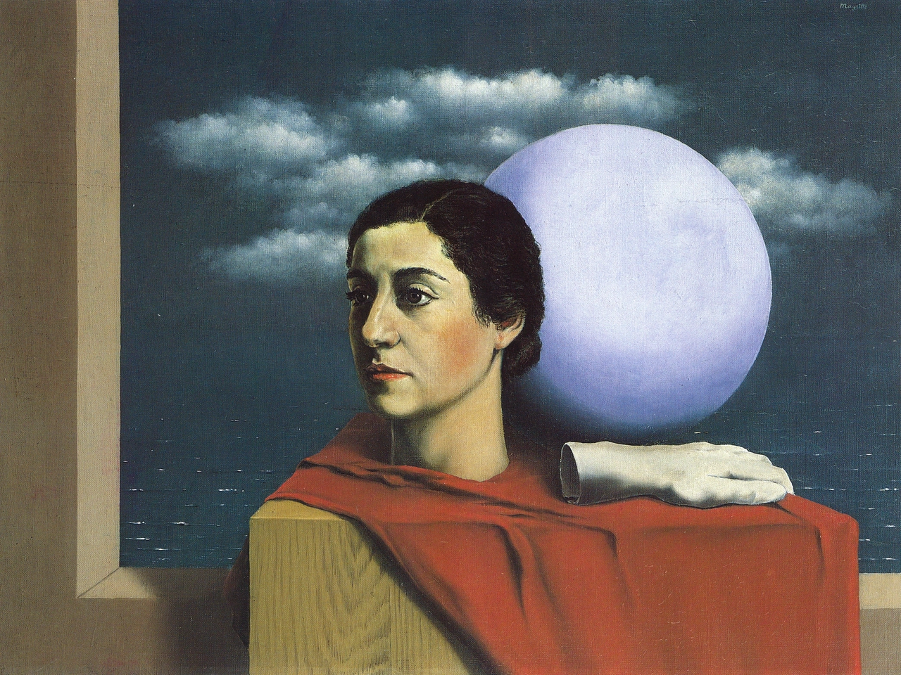 René Magritte, Rena à la fenetre (1937)