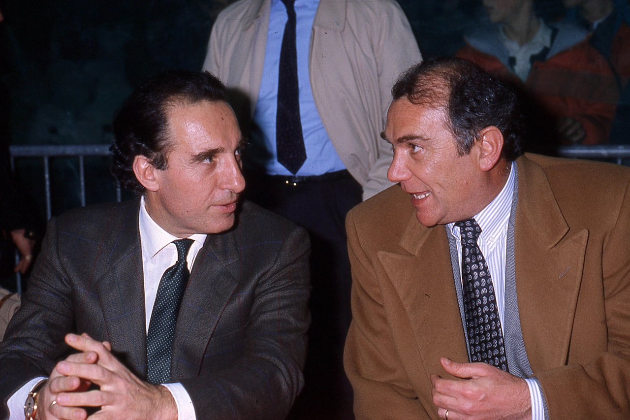 Ernesto Pellegrini, a destra, e l'ex sindaco di Milano Paolo Pilletteri