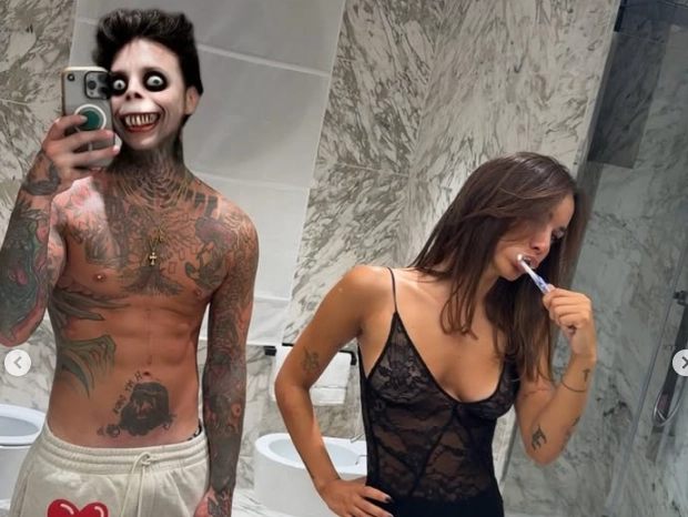 Fedez e Giulia Honegger (Foto Instagram Fedez)