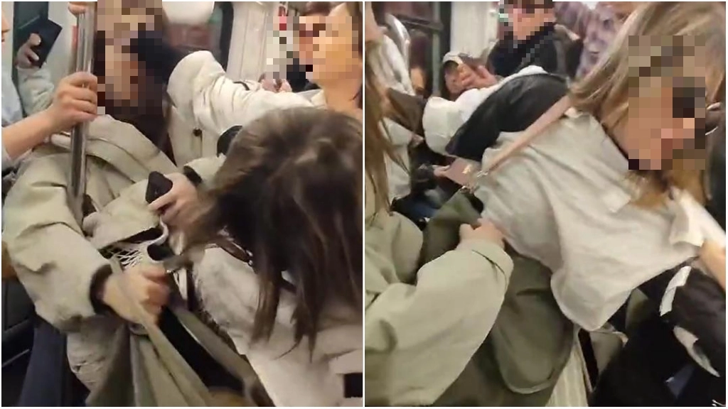 L’episodio alla fermata Lanza della metropolitana. La vittima del furto e altre persone la tengono ferma per evitare la fuga mentre lei urla “sono incinta”