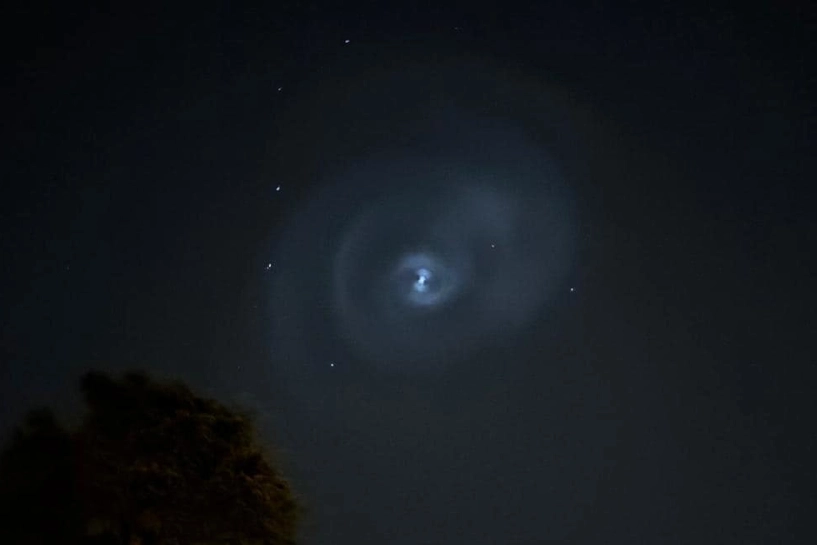 Il vortice immortalato nel cieli della provincia di Lecco