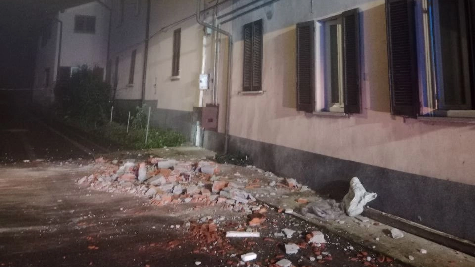Il luogo dell'esplosione a Sesto Calende