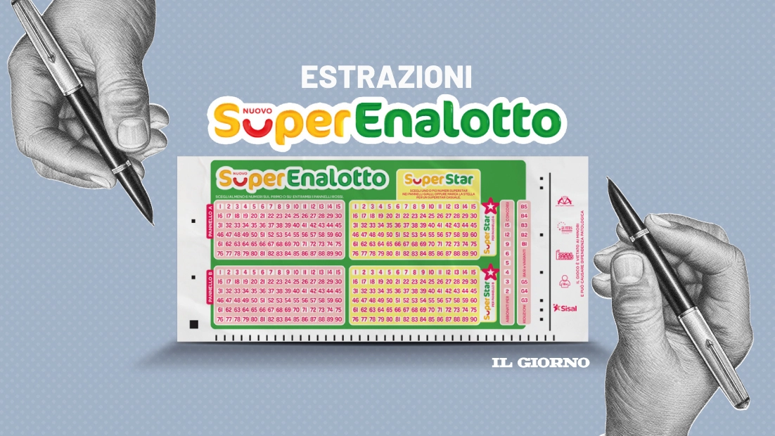 Superenalotto, Lotto e 10eLotto: ecco l'estrazione dei numeri vincenti di oggi Superenalotto, Lotto e 10eLotto: ecco l'estrazione dei numeri vincenti di oggi