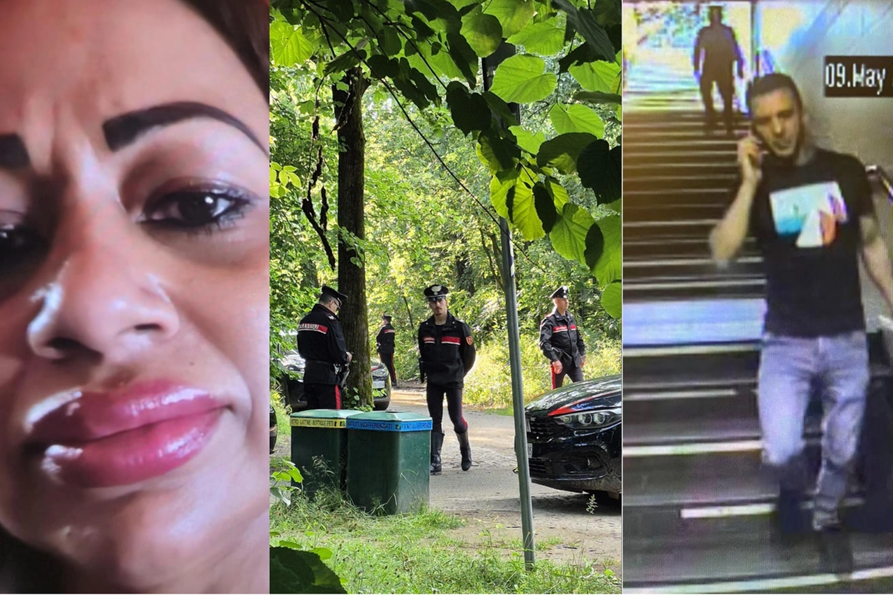 Chamila Wijesuriya, la barista 50enne dell'hotel Berna di Milano uccisa al Parco Nord di Milano da Emanuele De Maria: l'uomo, in questo frame, è immortalato in metropolitana con il cellulare e la borsa della donna da poco uccisa