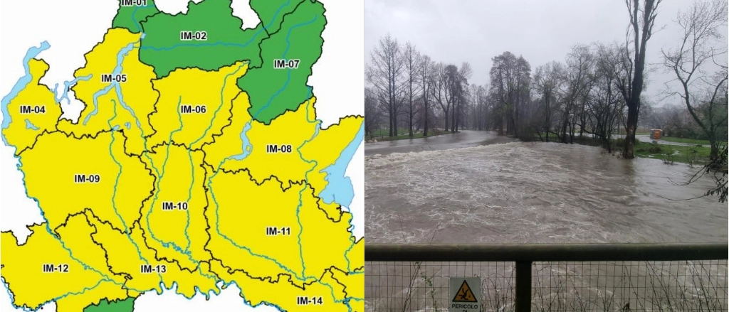 Allerta meteo su Milano: monitorato il livello di Seveso e Lambro