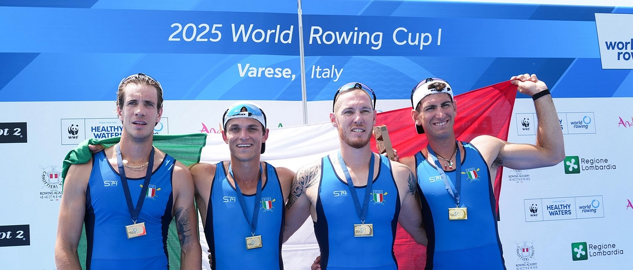 Coppa del Mondo di canottaggio, la Lombardia spinge l’Italia ai due ori