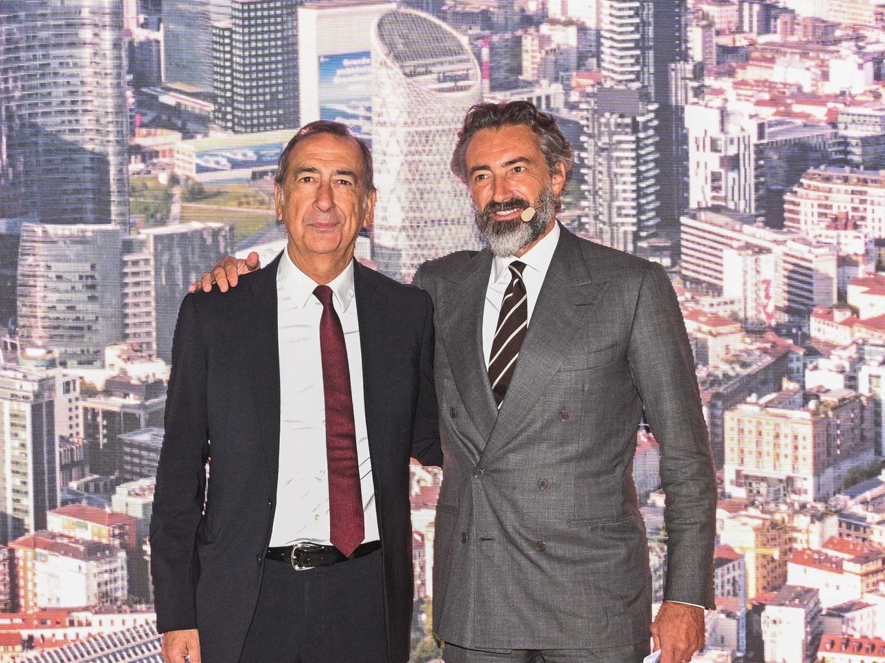 Il sindaco Giuseppe Sala insieme a Manfredi Catella della Coima
