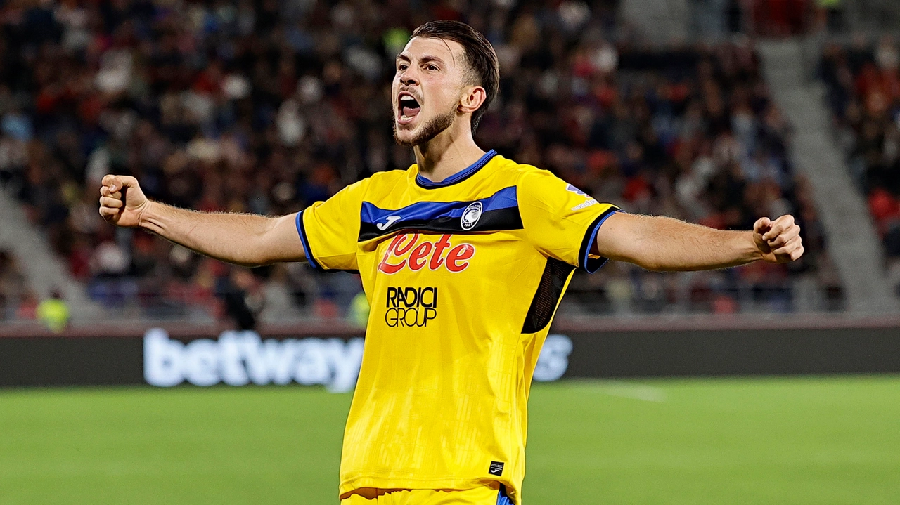 Lazar Samardzic esulta dopo il gol Lazar Samardzic esulta dopo il gol