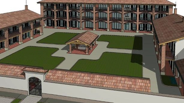 Rendering del Centro per l’autismo che sarà realizzato nella Cascina San Bartolomeo e che ospiterà il cuore delle attività specialistiche per pazienti con autismo severo