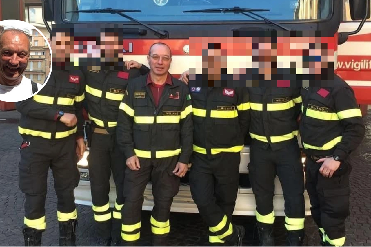 Filippo Masi capo squadra del turno D dei vigili del fuoco di Milano: è morto a 59 anni in un incidente stradale a Settimo Milanese a bordo della sua moto