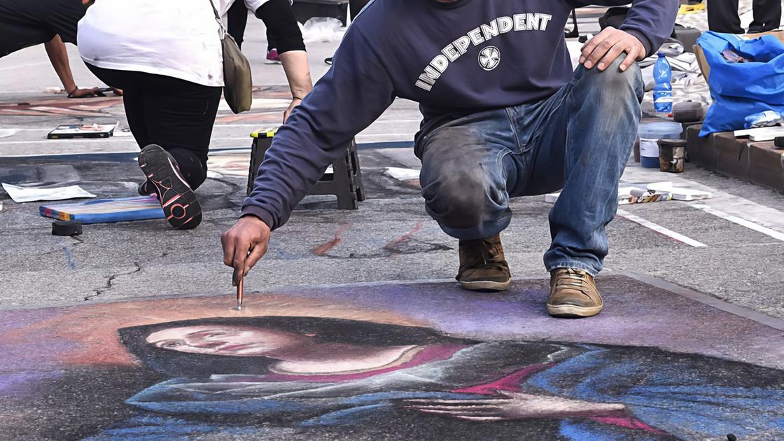 mazzocchi musicista e madonnaro i gessetti diventano emozioni