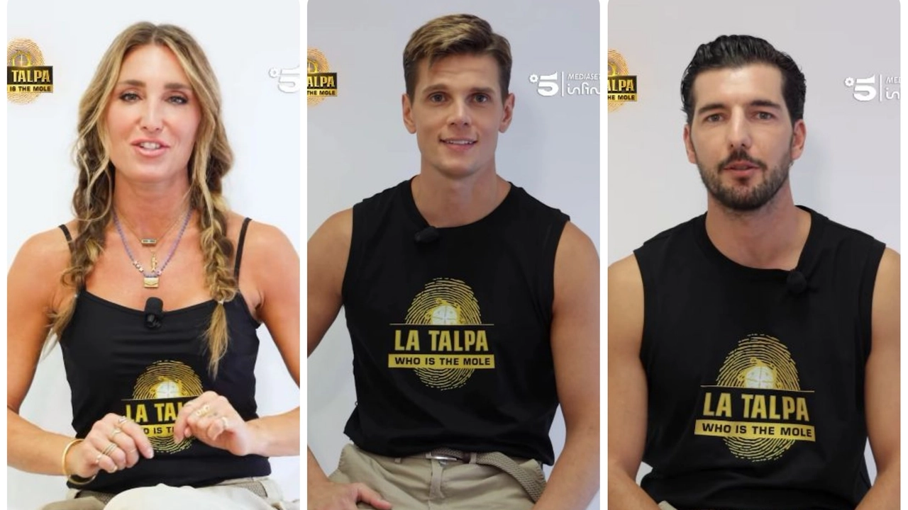 La Talpa 2024: Lucilla Agosti, Alessandro Egger e Andrea Preti (Foto Instagram dei tre concorrenti, video Mediaset)