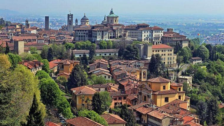 Una veduta di Bergamo Alta Una veduta di Bergamo Alta