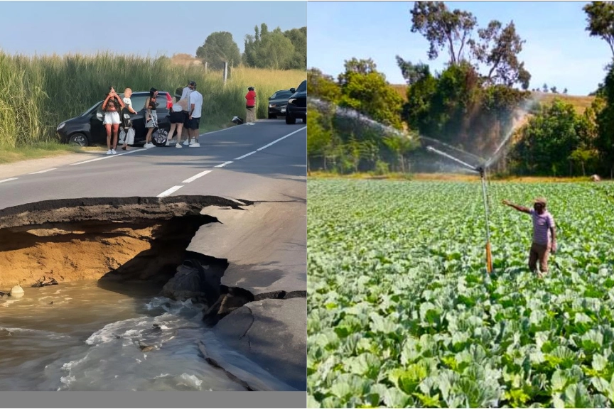 Oggi i mezzi meccanici interverranno e domani 300 aziende agricole avranno di nuovo l’acqua del cavo Marocco che scorre sotto la ex statale della Val Tidone dove si è aperta una voragine