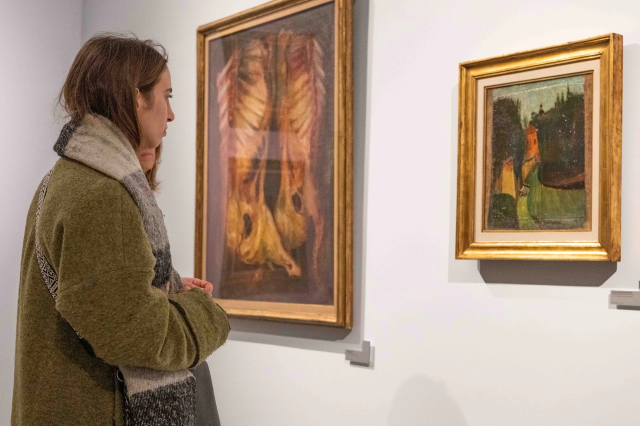 Una sala di Palazzo Citterio, dove sono in massima parte esposte opere dell'Ottocento e del Novecento