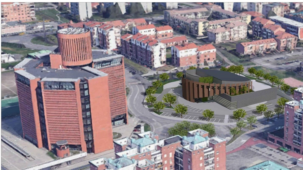 Il rendering del quartiere Martesana dove sarà realizzato lo spazio polifunzionale Il rendering del quartiere Martesana dove sarà realizzato lo spazio polifunzionale