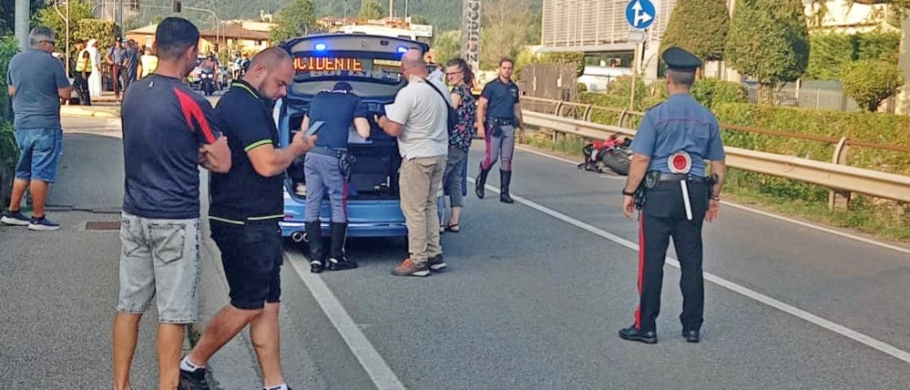 Incidente stradale a Luzzana: morto un motociclista di 52 anni, in ospedale un bimbo di nove