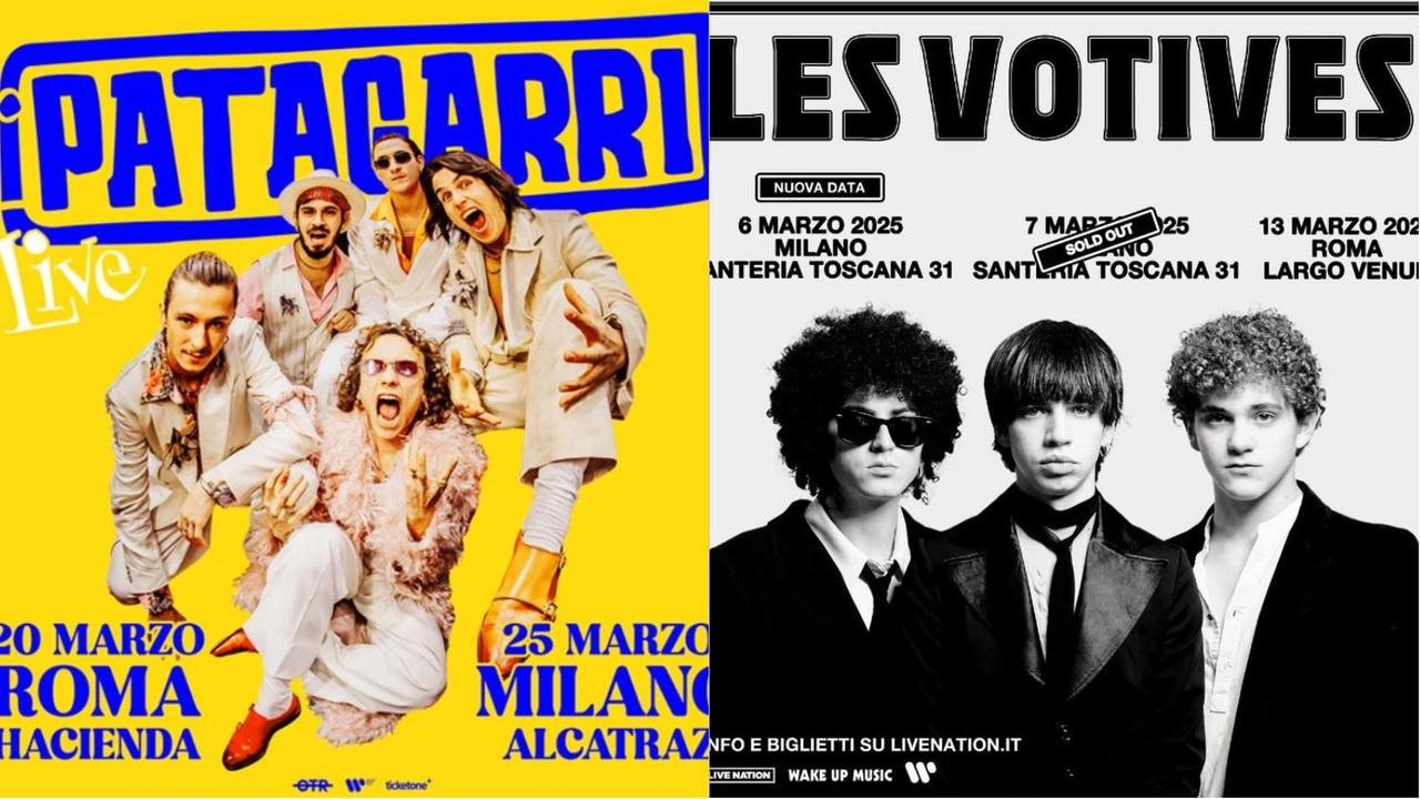 I Patagarri e i Les Votives: l'anno inizia nel segno dei live