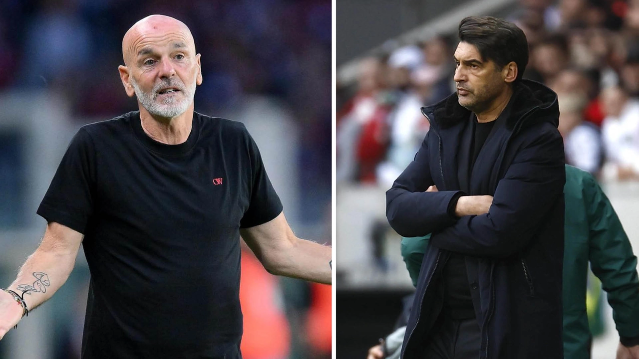 Stefano Pioli, a un passo dall'addio al Milan, e Paulo Fonseca, il favorito per sostituirlo
