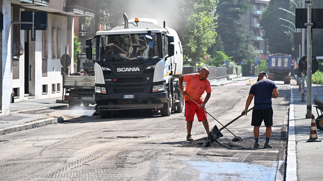I lavori di riqualificazione delle strade I lavori di riqualificazione delle strade
