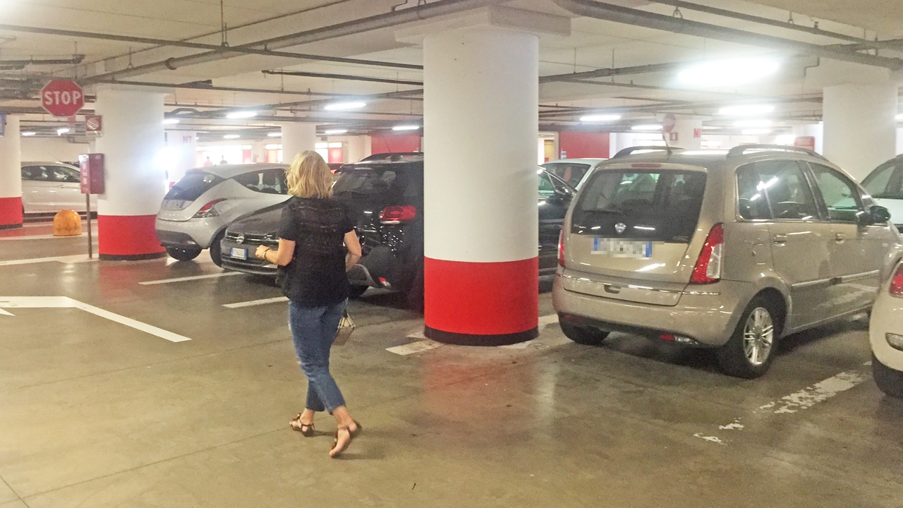 I viaggiatori occupano il parcheggio