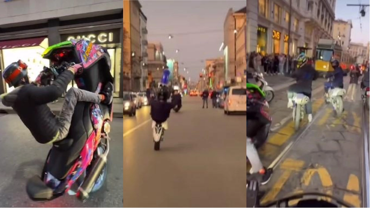 Raduno abusivo di moto in via Monte Napoleone: il corteo in centro città il 3 novembre 2024