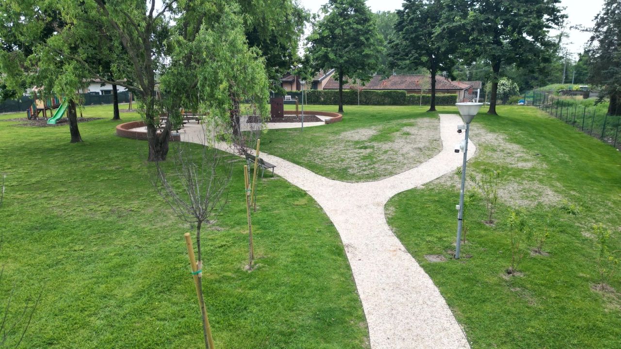 Il parco preso di mira a Galgagnano Il parco preso di mira a Galgagnano