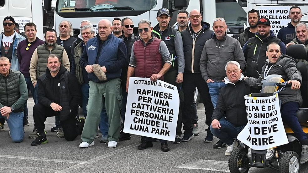 La protesta dei giostrai nei mesi scorsi La protesta dei giostrai nei mesi scorsi