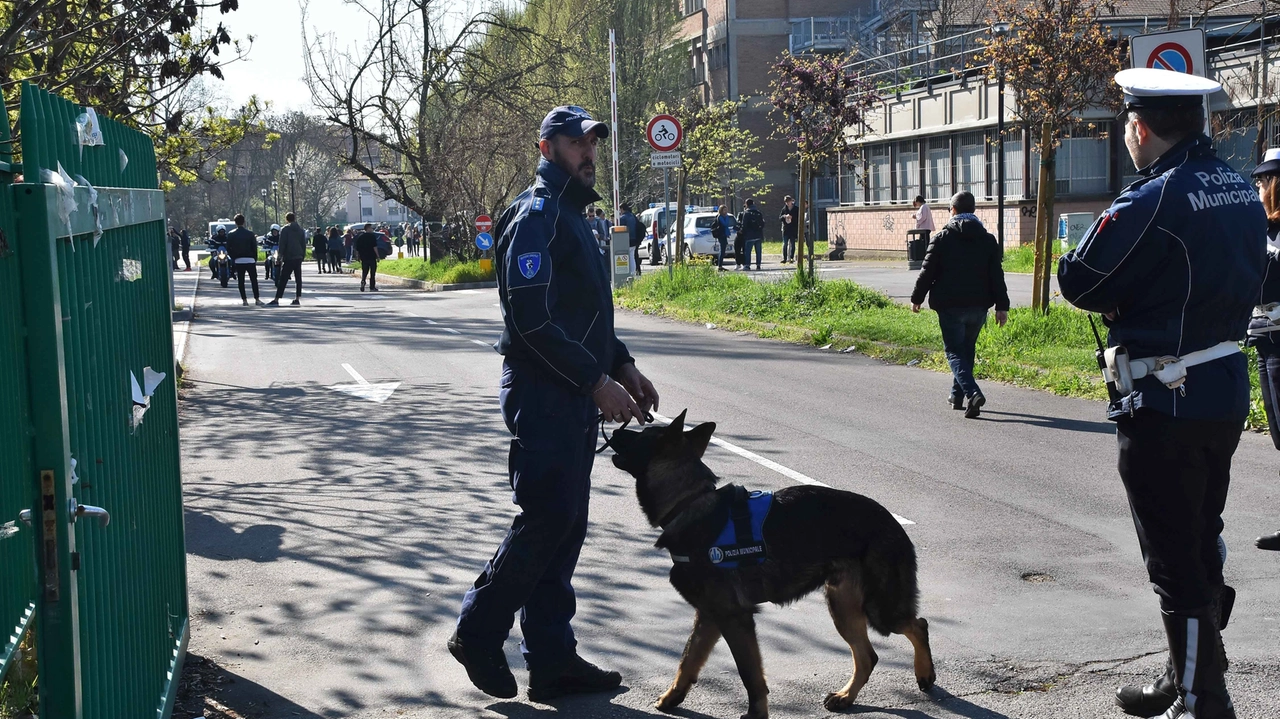 In ausilio ai carabinieri è intervenuto il Reparto cinofilo antidroga della Polizia locale In ausilio ai carabinieri è intervenuto il Reparto cinofilo antidroga della Polizia locale