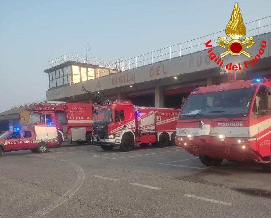 Montichiari, paura in aeroporto: velivolo non riesce a completare il decollo. Scatta l’emergenza